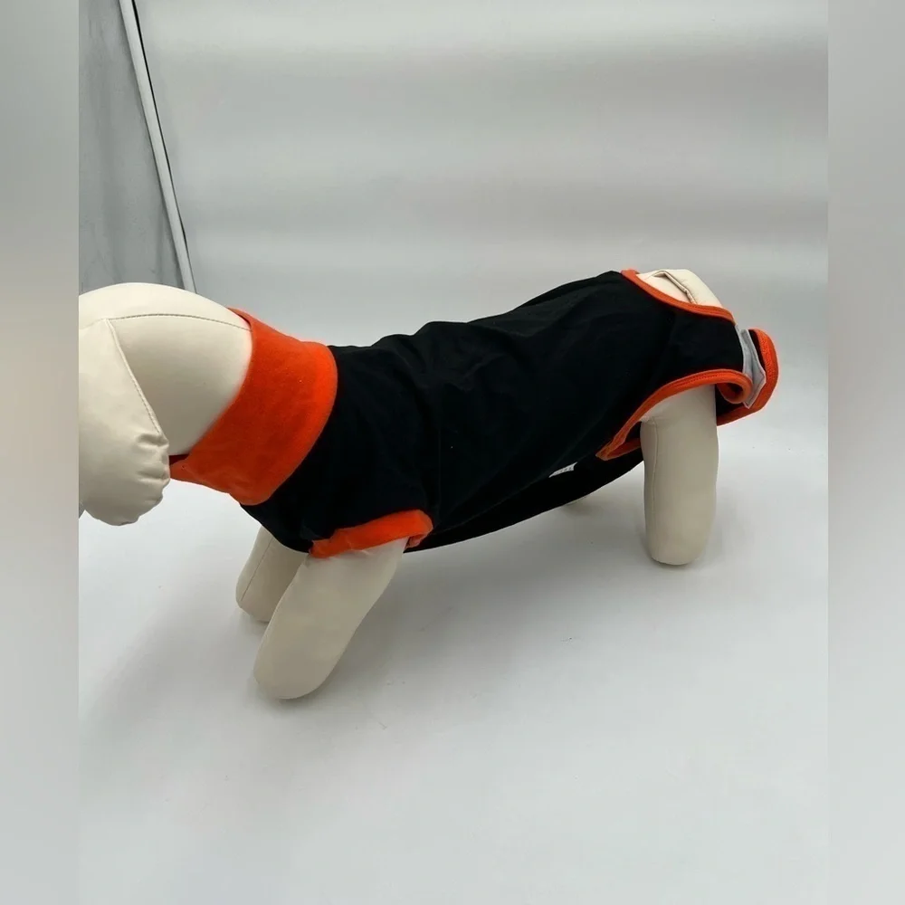 Dog Surgical Recovery Suit - Black with Orange Accents, Size M (NWOT)